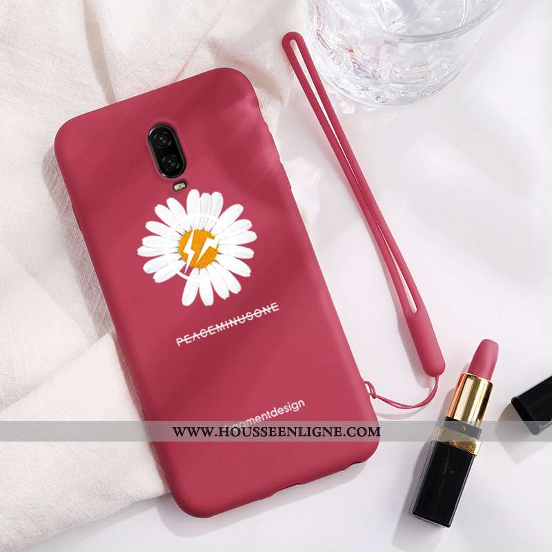Housse Oneplus 6t Légère Fluide Doux Charmant Personnalité Silicone Vert Téléphone Portable Verte