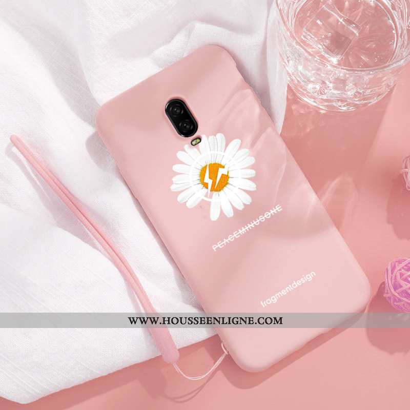 Housse Oneplus 6t Légère Fluide Doux Charmant Personnalité Silicone Vert Téléphone Portable Verte