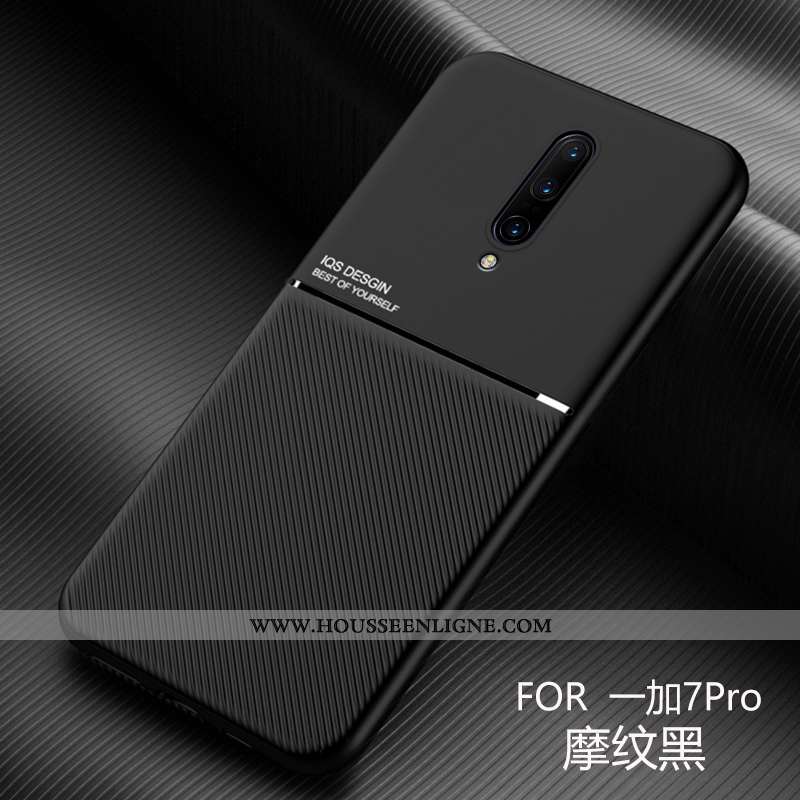 Housse Oneplus 7 Pro Délavé En Daim Personnalité Rouge Légère Créatif Téléphone Portable Incassable