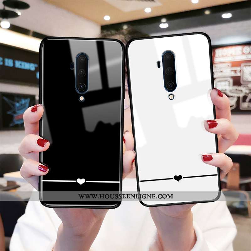 Housse Oneplus 7 Pro Silicone Protection Verre Blanc Amoureux Tout Compris Simple Blanche