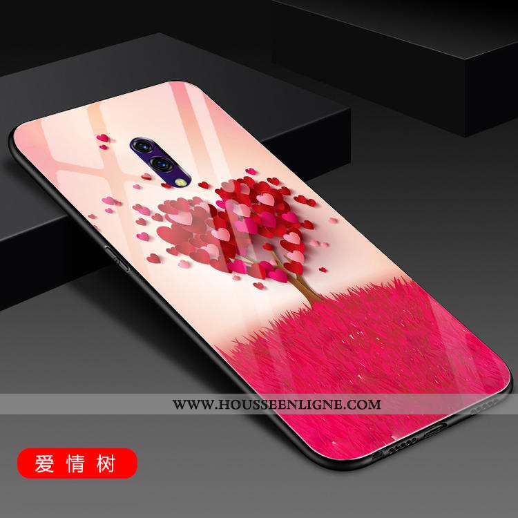 Housse Oneplus 7 Protection Verre Miroir Dégradé Mode Incassable Téléphone Portable Noir