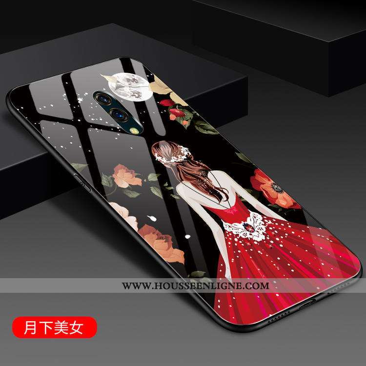 Housse Oneplus 7 Protection Verre Miroir Dégradé Mode Incassable Téléphone Portable Noir