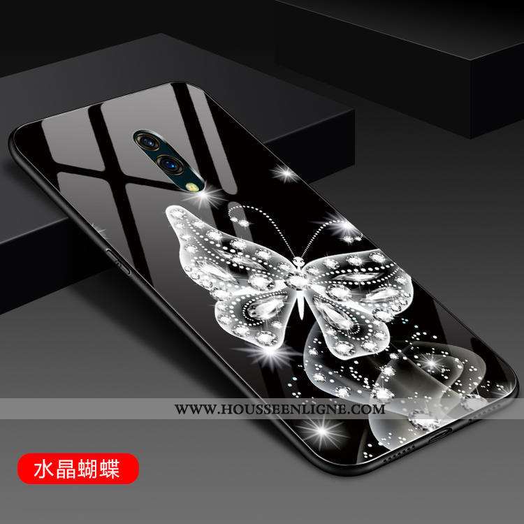 Housse Oneplus 7 Protection Verre Miroir Dégradé Mode Incassable Téléphone Portable Noir