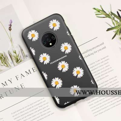Housse Oneplus 7t Créatif Ultra Fluide Doux Tout Compris Petite Marguerite Étui Téléphone Portable N