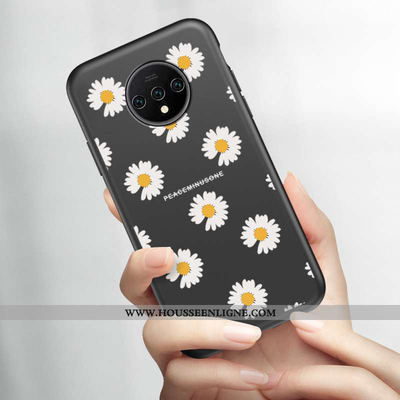 Housse Oneplus 7t Créatif Ultra Fluide Doux Tout Compris Petite Marguerite Étui Téléphone Portable N