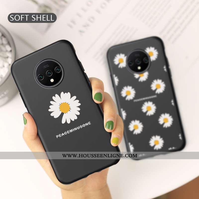 Housse Oneplus 7t Créatif Ultra Fluide Doux Tout Compris Petite Marguerite Étui Téléphone Portable N