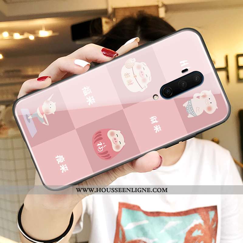 Housse Oneplus 7t Pro Charmant Ultra Miroir Rose Incassable Tout Compris Dessin Animé