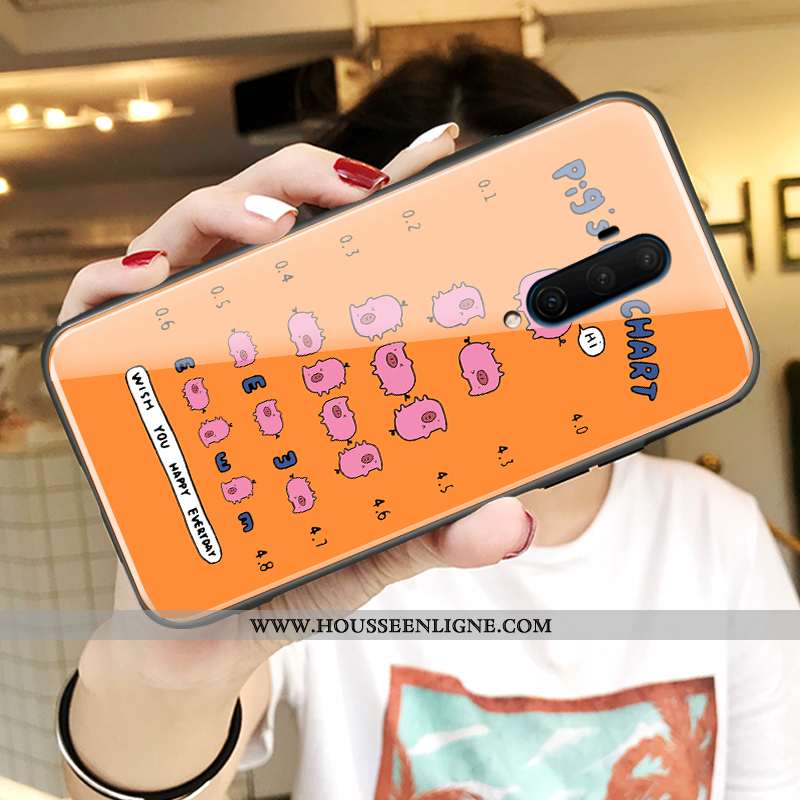Housse Oneplus 7t Pro Charmant Ultra Miroir Rose Incassable Tout Compris Dessin Animé