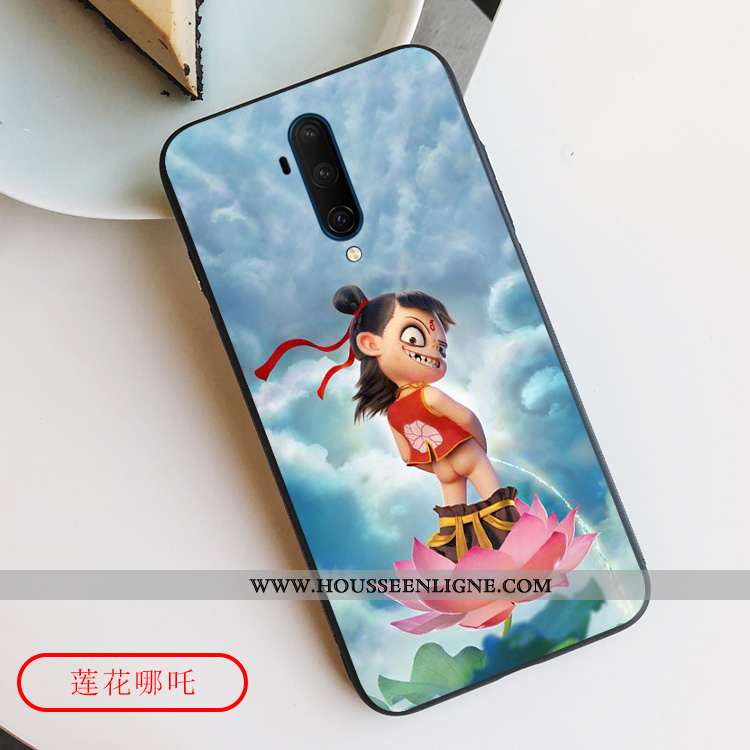 Housse Oneplus 7t Pro Légère Fluide Doux Net Rouge Luxe Étui Incassable Tout Compris Khaki