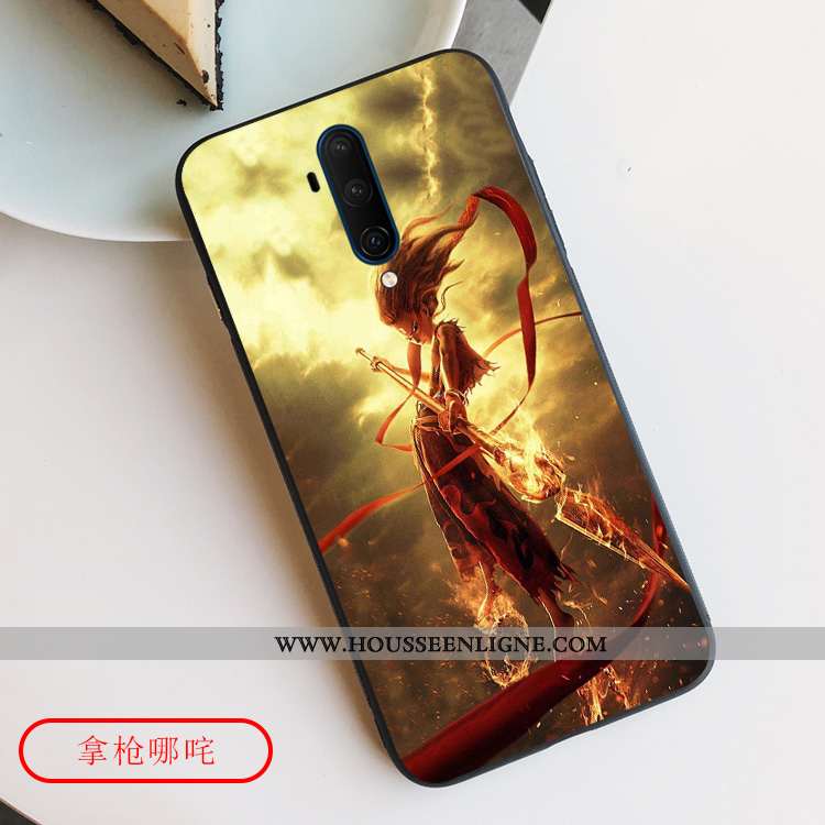 Housse Oneplus 7t Pro Légère Fluide Doux Net Rouge Luxe Étui Incassable Tout Compris Khaki