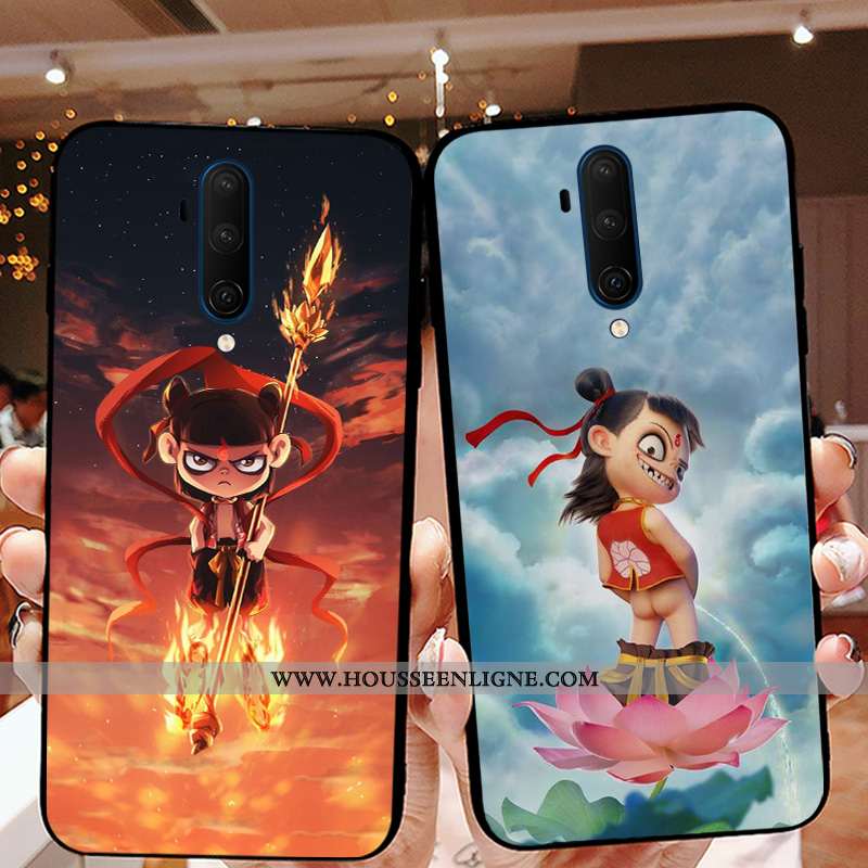 Housse Oneplus 7t Pro Légère Fluide Doux Net Rouge Luxe Étui Incassable Tout Compris Khaki