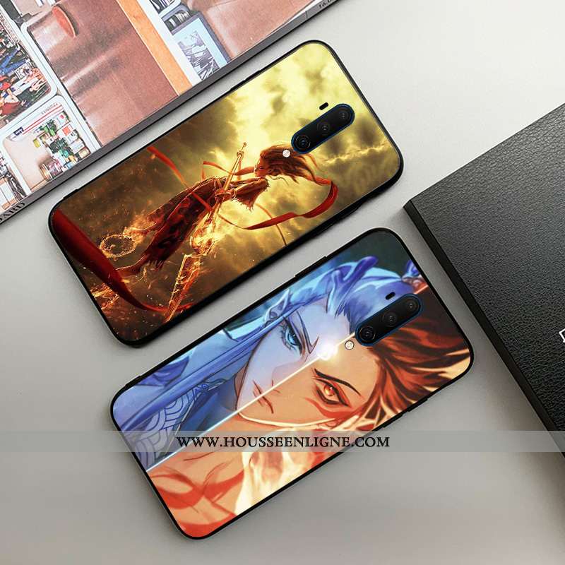 Housse Oneplus 7t Pro Légère Fluide Doux Net Rouge Luxe Étui Incassable Tout Compris Khaki