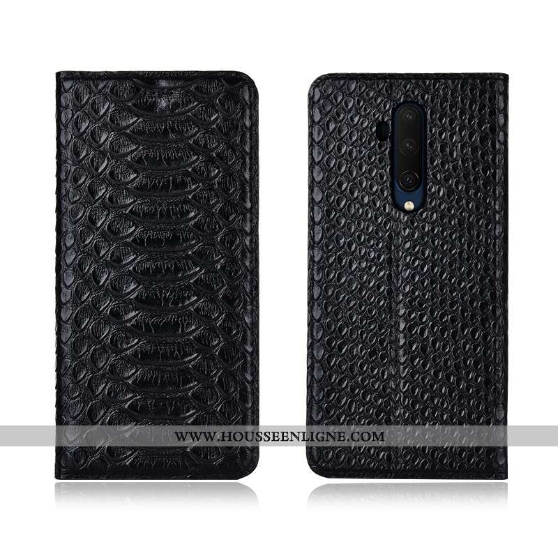 Housse Oneplus 7t Pro Modèle Fleurie Fluide Doux Téléphone Portable Protection Cuir Véritable Coque 