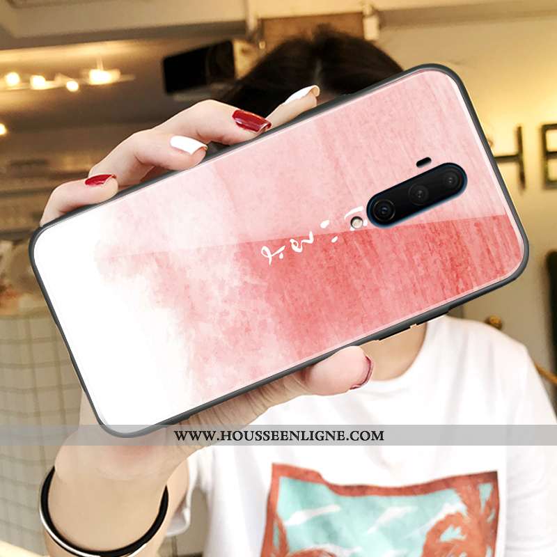 Housse Oneplus 7t Pro Personnalité Créatif Charmant Ultra Amoureux Rose Miroir