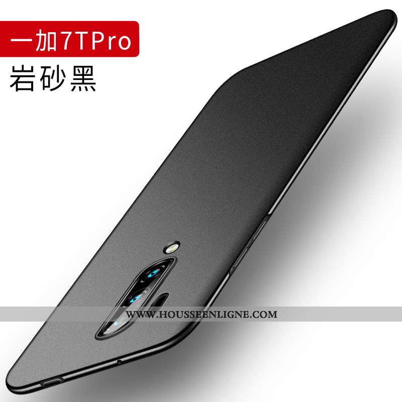 Housse Oneplus 7t Pro Silicone Délavé En Daim Incassable Magnétisme Tout Compris Tendance Légère Ble