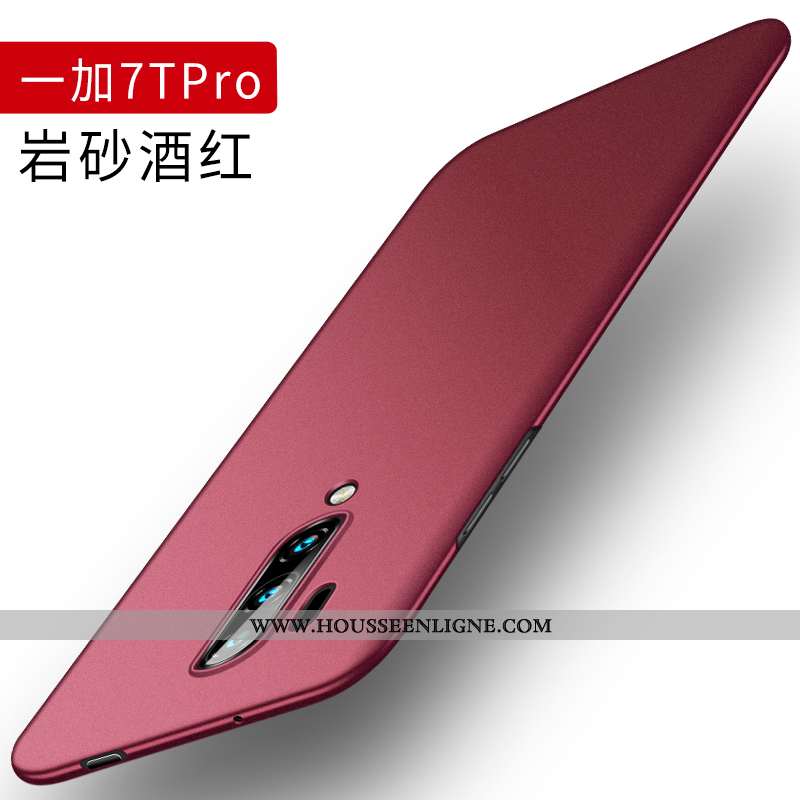 Housse Oneplus 7t Pro Silicone Délavé En Daim Incassable Magnétisme Tout Compris Tendance Légère Ble