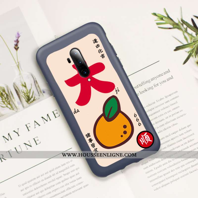 Housse Oneplus 7t Pro Silicone Protection Richesse Nouveau Ultra Incassable Téléphone Portable Bleu