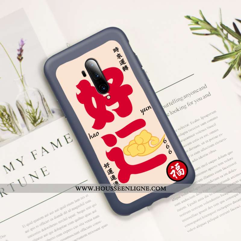 Housse Oneplus 7t Pro Silicone Protection Richesse Nouveau Ultra Incassable Téléphone Portable Bleu