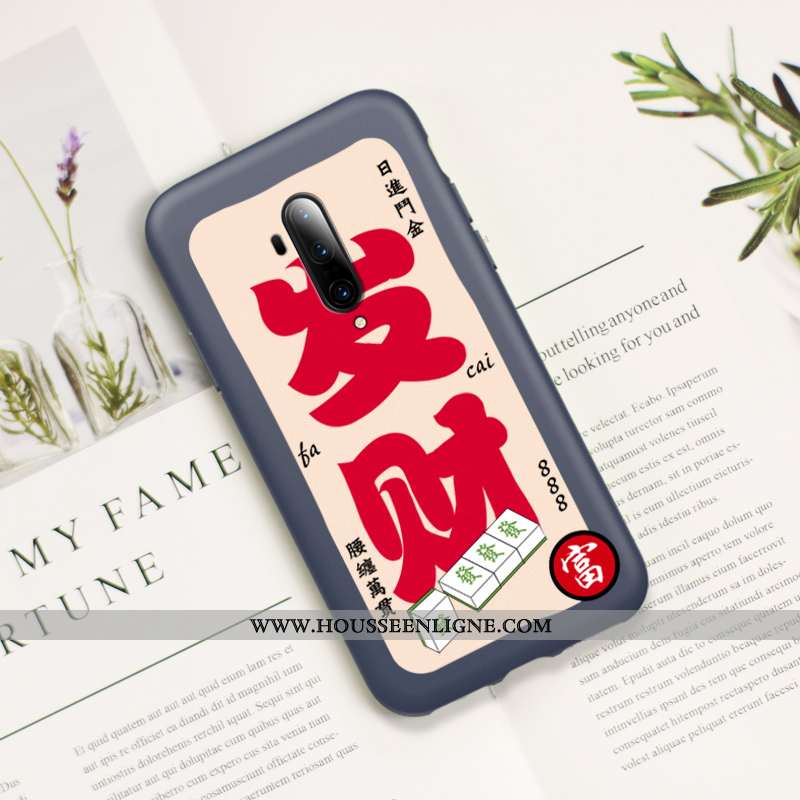 Housse Oneplus 7t Pro Silicone Protection Richesse Nouveau Ultra Incassable Téléphone Portable Bleu