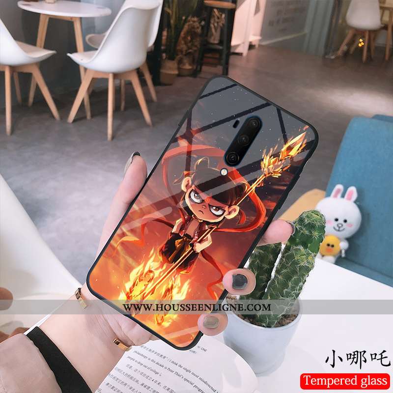 Housse Oneplus 7t Pro Verre Dessin Animé Bleu Téléphone Portable Enfant Coque Nouveau