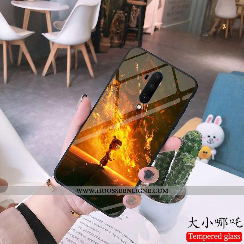 Housse Oneplus 7t Pro Verre Dessin Animé Bleu Téléphone Portable Enfant Coque Nouveau