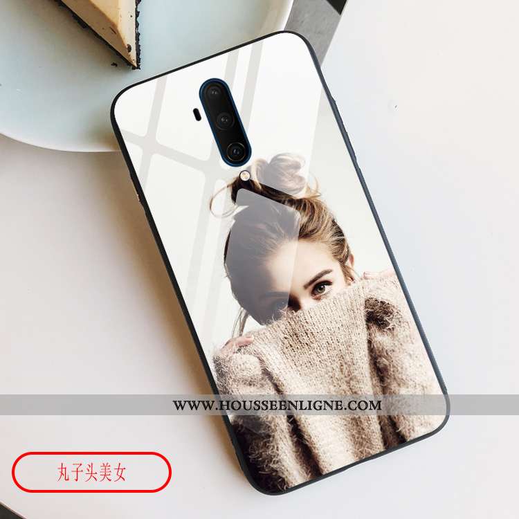 Housse Oneplus 7t Pro Verre Personnalité Tout Compris Blanc Coque Vent Beauté Blanche