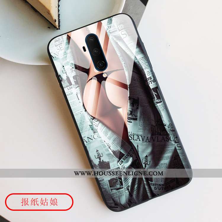 Housse Oneplus 7t Pro Verre Personnalité Tout Compris Blanc Coque Vent Beauté Blanche