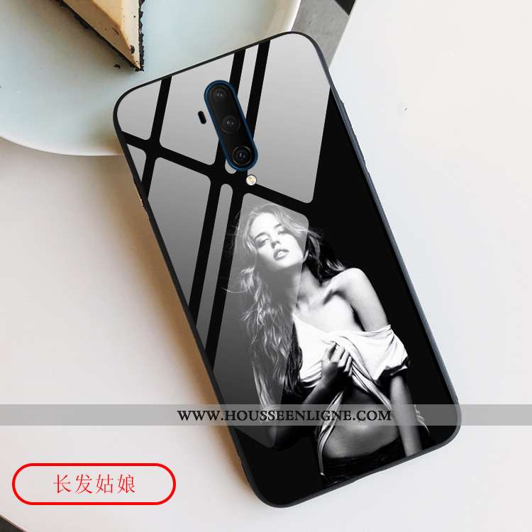 Housse Oneplus 7t Pro Verre Personnalité Tout Compris Blanc Coque Vent Beauté Blanche