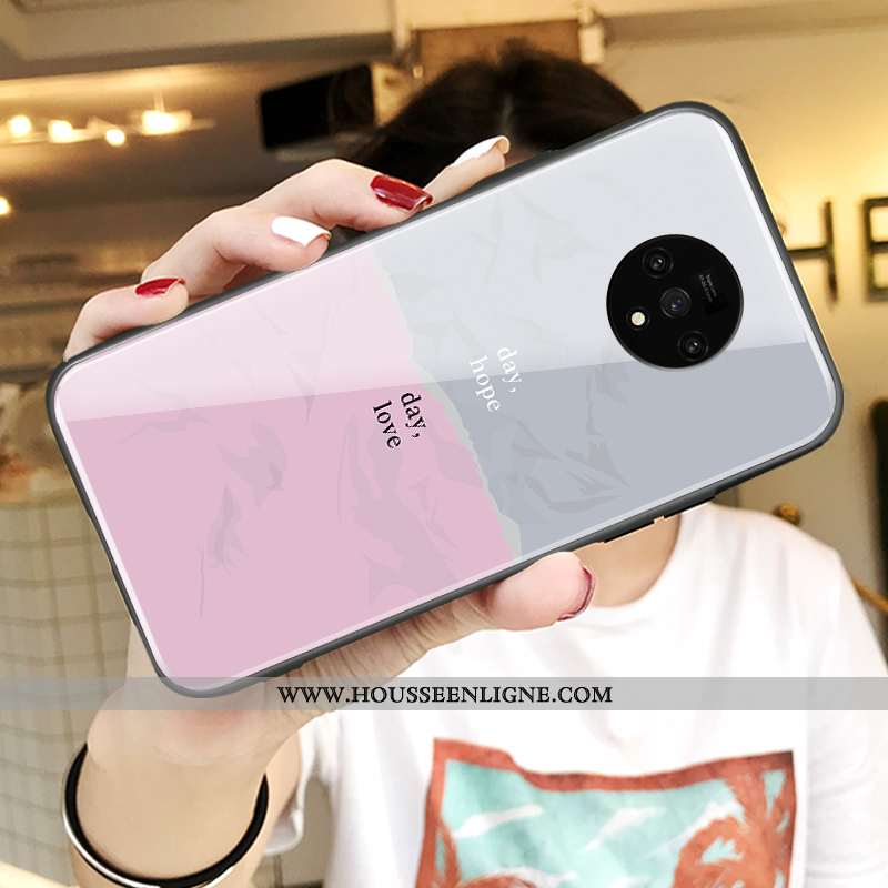 Housse Oneplus 7t Silicone Protection Nouveau Personnalité Bleu Ultra Téléphone Portable