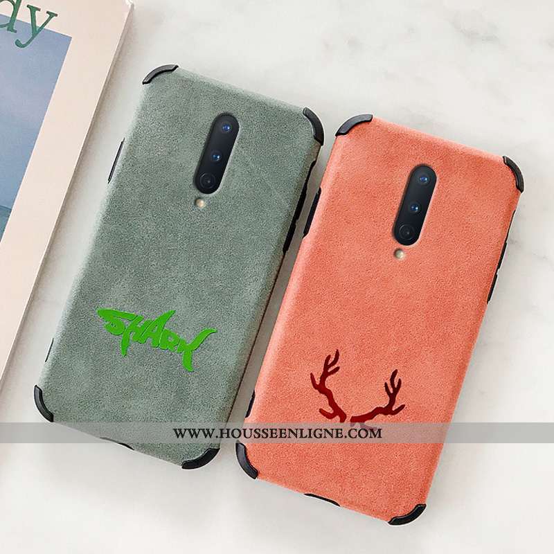 Housse Oneplus 8 Créatif Silicone Net Rouge Simple Protection Rose Incassable