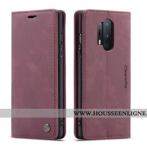 Housse Oneplus 8 Pro Cuir Mode Étui Clamshell Tout Compris Marron Simple