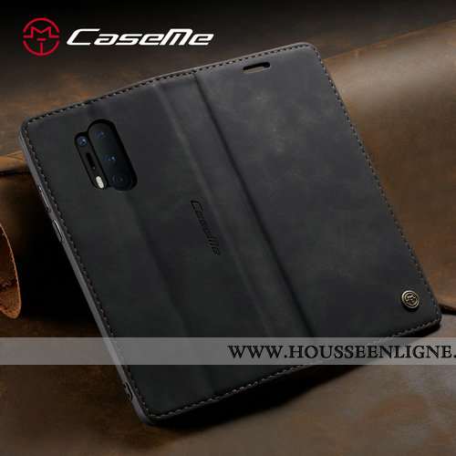 Housse Oneplus 8 Pro Cuir Mode Étui Clamshell Tout Compris Marron Simple