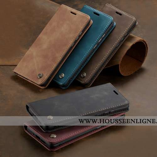 Housse Oneplus 8 Pro Cuir Mode Étui Clamshell Tout Compris Marron Simple