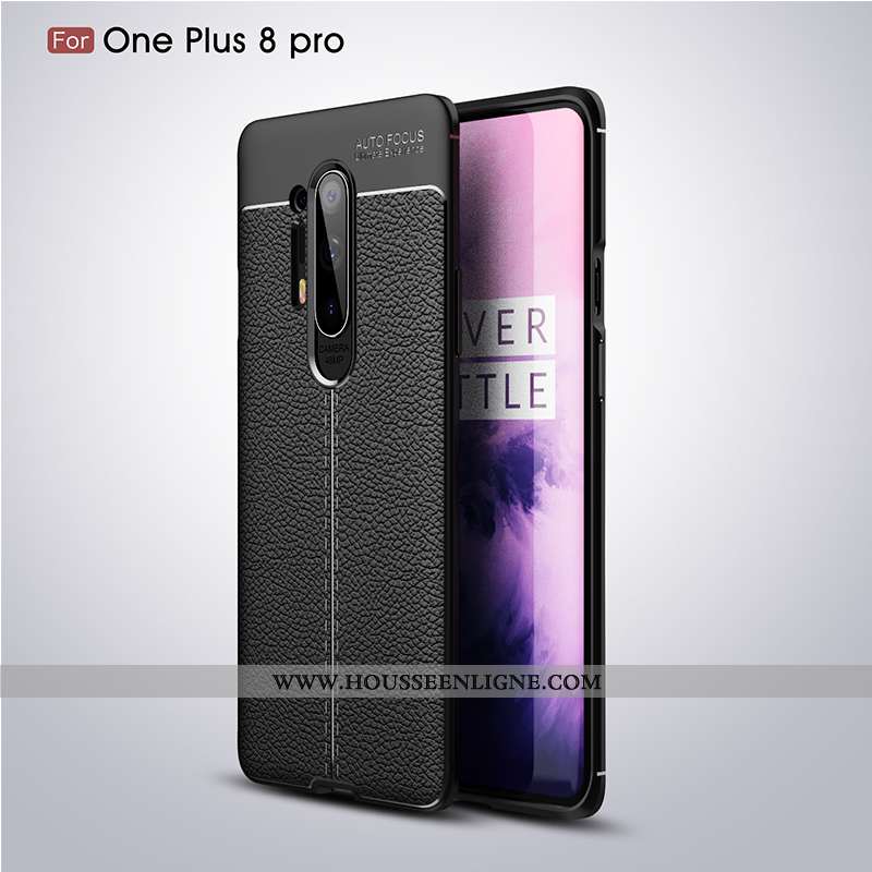 Housse Oneplus 8 Pro Protection Personnalité Étui Cuir Tendance Rouge Téléphone Portable