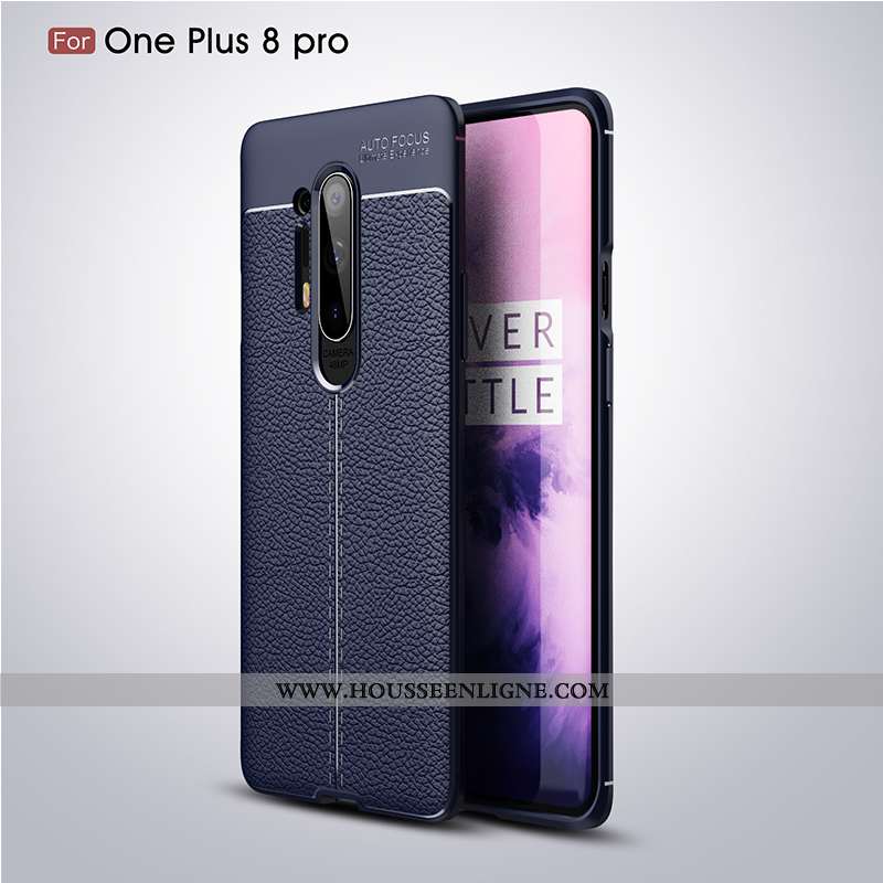 Housse Oneplus 8 Pro Protection Personnalité Étui Cuir Tendance Rouge Téléphone Portable