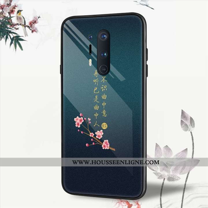 Housse Oneplus 8 Pro Protection Verre Créatif Étui Vent Coque Personnalité Beige