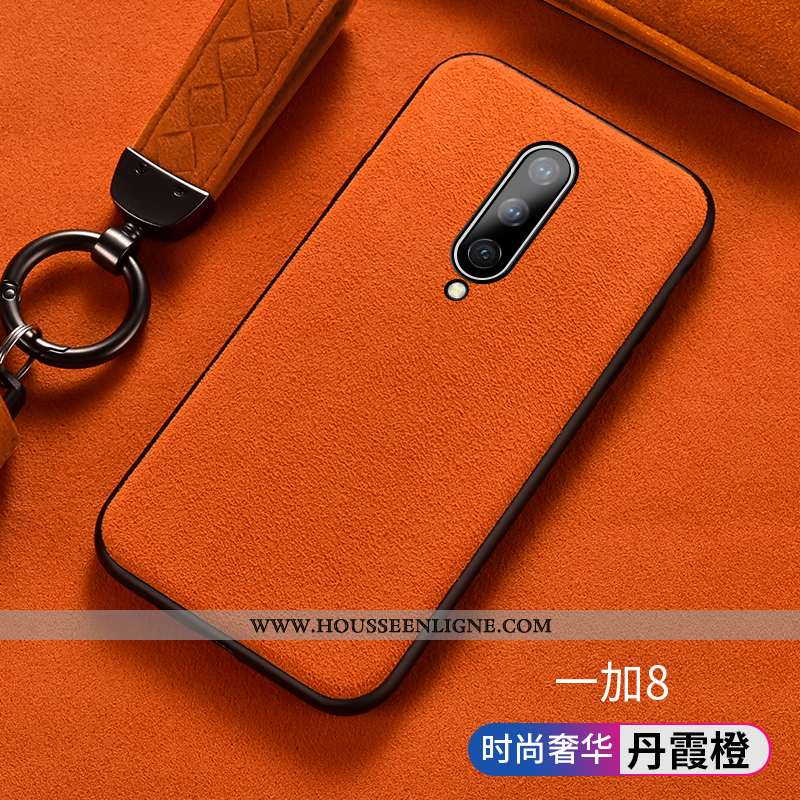 Housse Oneplus 8 Protection Personnalité Europe Étui Luxe Téléphone Portable Tendance Rouge