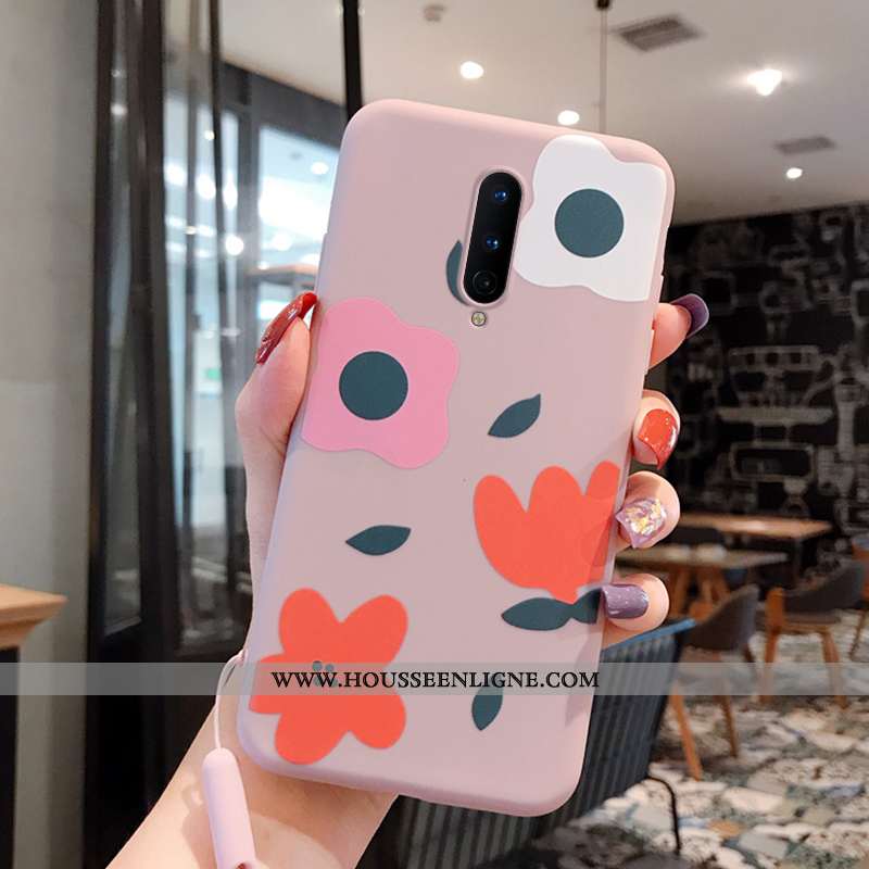 Housse Oneplus 8 Tendance Fluide Doux Coque Fleurs Téléphone Portable Art Créatif Verte