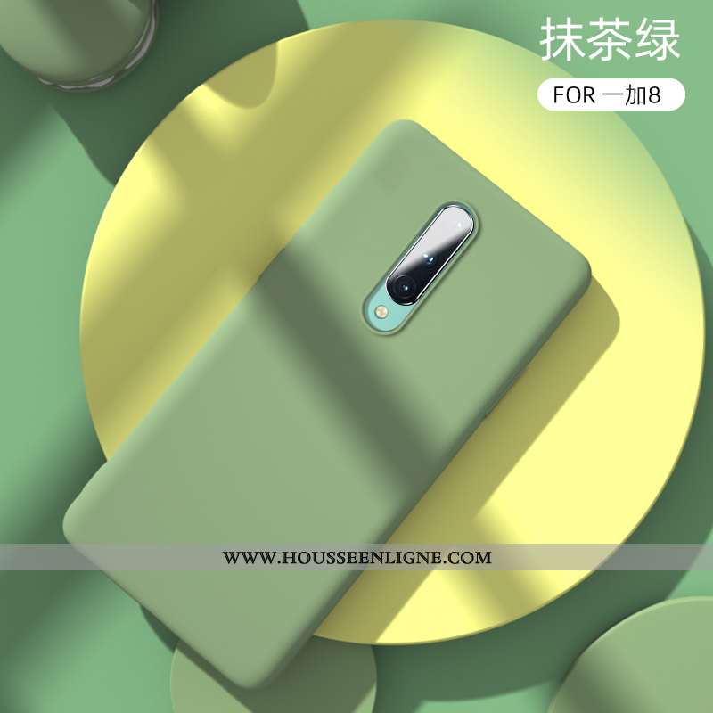 Housse Oneplus 8 Tendance Légère Étui Tout Compris Personnalité Ultra Téléphone Portable Verte