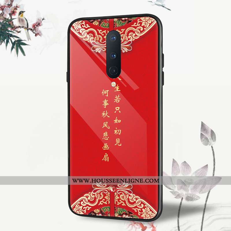 Housse Oneplus 8 Tendance Protection Coque Étui Verre Téléphone Portable Tout Compris Bleu