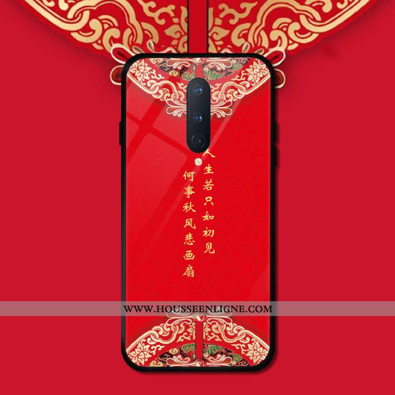 Housse Oneplus 8 Tendance Protection Coque Étui Verre Téléphone Portable Tout Compris Bleu