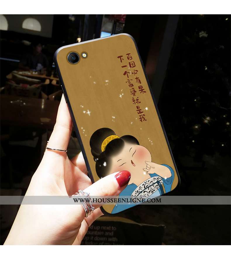 Housse Oppo A3 Créatif Légère Personnalité Simple Délavé En Daim Silicone Étui Bleu