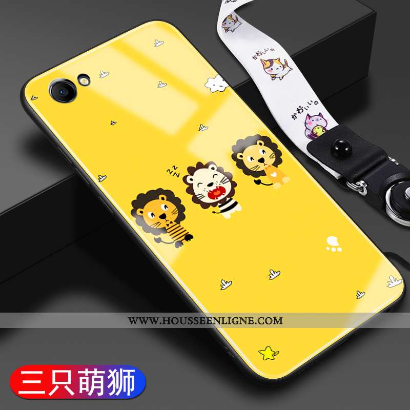 Housse Oppo A3 Dessin Animé Tendance Téléphone Portable Mode Créatif Tout Compris Tempérer Jaune