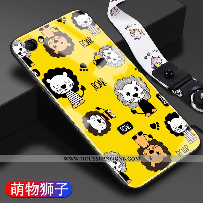Housse Oppo A3 Dessin Animé Tendance Téléphone Portable Mode Créatif Tout Compris Tempérer Jaune