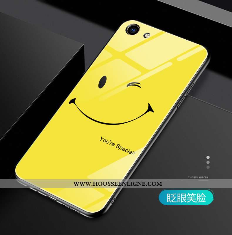 Housse Oppo A3 Protection Délavé En Daim Tout Compris Frais Petit Jaune Étui