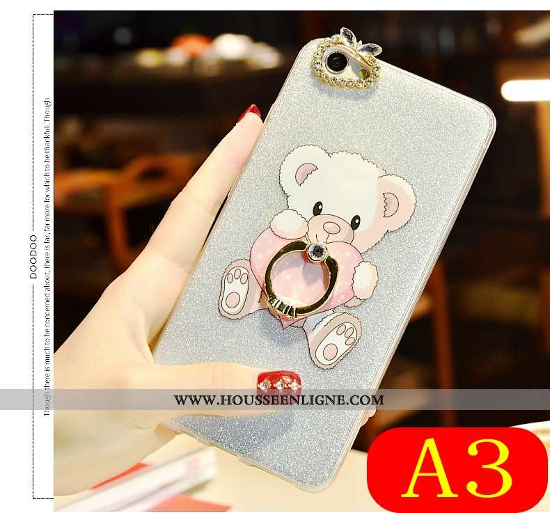 Housse Oppo A3 Tendance Fluide Doux Étui Coque Charmant Cool Téléphone Portable Rose