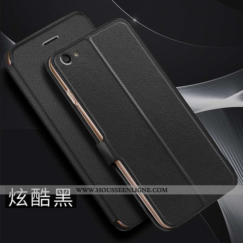 Housse Oppo A3 Ultra Tendance Protection Modèle Fleurie Légère Noir Cuir