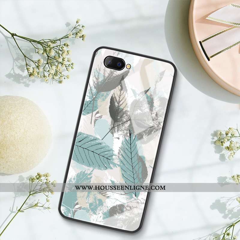 Housse Oppo A3 Verre Silicone Difficile Frais Simple Net Rouge Incassable Verte