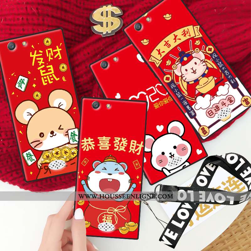 Housse Oppo A31 Fluide Doux Protection Incassable Dessin Animé Rouge Tempérer Nouveau