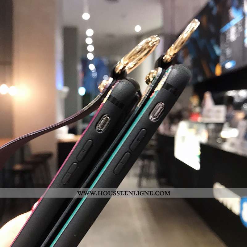 Housse Oppo A5 2020 Dessin Animé Fluide Doux Tout Compris Amoureux Protection Vent Étui Violet